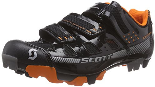 Scott Herren MTB Comp Radsportschuhe-Mountainbike, Schwarz (Black Gloss/Orange)