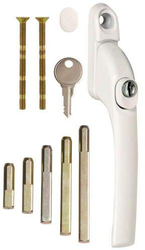 Versa Inline Retro-fit Espag uPVC Window Handle (White)