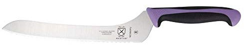Mercer Culinary Millennia Color Handle Cutlery 9 Offset Bread Knife (Wavy Edge) Purple