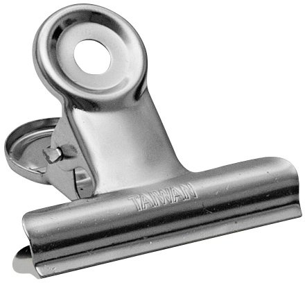 Klemmer Metall 75mm co vernickelt Briefklemm.