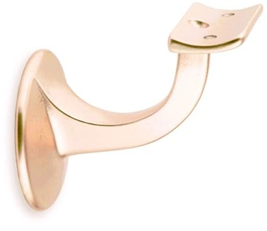 Handlaufhalter Gold runde Auflage mit Stockschraube