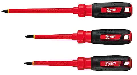 Milwaukee 48-22-2202 - Set di 3 cacciaviti isolati da 1000 V