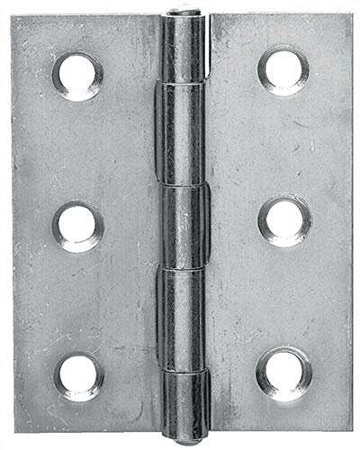 August Vormann, Innenausbau Scharnier, Halbbreit Edelstahl, 50 x 39 x 1.1 mm, 48527