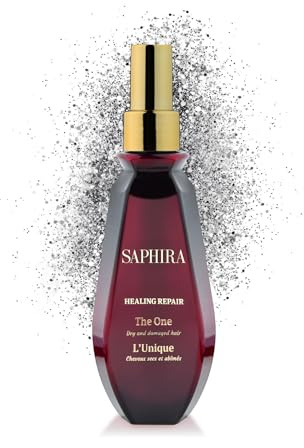 Saphira The One Healing Repair Leave-In Treatment with Dead Sea Minerals – Multi-Benefit Leave-In Conditioner for Repair, Hydration & Heat Protection – Professional Hair Care (3oz/90ml)