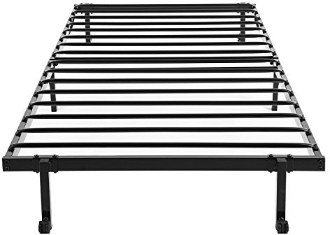 Folding Metall Rahmen, Einzelbett, eggree (TM) hochklappen entfernt Gästebetten, Boden für Gästebett Camping - Schwarz, 192 cm x 91 cm