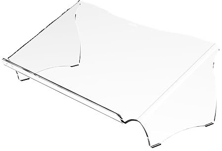 Dataflex Addit ErgoDoc® Dokumentenhalter 410 - Klarer Acryl-Dokumentenhalter, geeignet für A3-Dokumente, Bücher, Ordner und Akten, platzsparend mit Tastaturablage, max. 6kg
