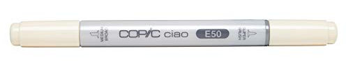 COPIC Ciao E50, Egg Shell, marqueur twin avec une pointe moyenne et une pointe pinceau