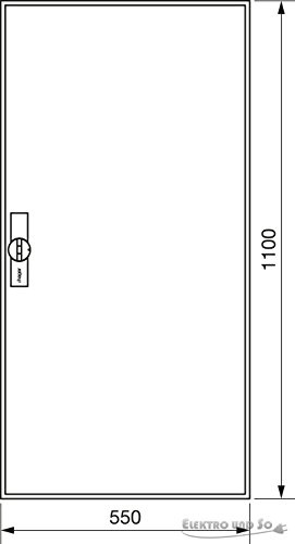 Zählerschrank,universZ 1100x550x160,IP44 ZB32ES 3250617620666 Hager