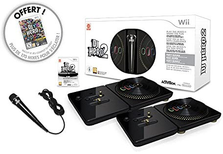 DJ Hero 2 inkl. zwei Turntable-Controller + Mikrofon (zusätzl. DJ Hero 1 Software enthalten)