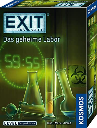 Kosmos 692742 EXIT - Das Spiel - Das geheime Labor, Level: Fortgeschrittene, Escape Room Spiel, EXIT Game für 1-4 Spieler ab 12 Jahre, EIN einmaliges Gesellschaftsspiel