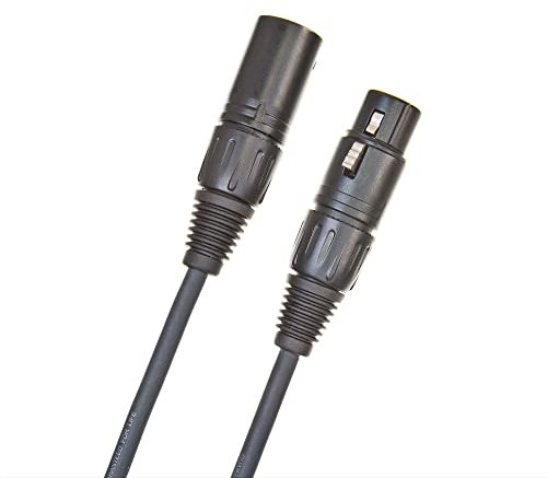 D'Addario Cable XLR - Cable XLR para Micrófono - Serie Clásica - XLR Macho a XLR Hembra - 7.62 Metros - 1-Paquete