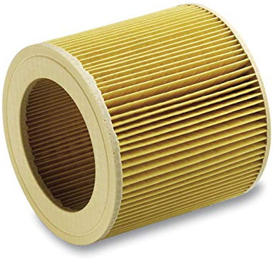 Kärcher Filtro A Cartuccia - 1 Pezzo, Adatto per aspirare secco e umido, compatibile con tutti gli aspiratori solidi liquidi della gamma WD 1, WD 2, WD 3 e SE