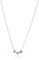 Fossil Halskette Für Frauen, Multicolor Sterling Silber Halskette, JFS00400998