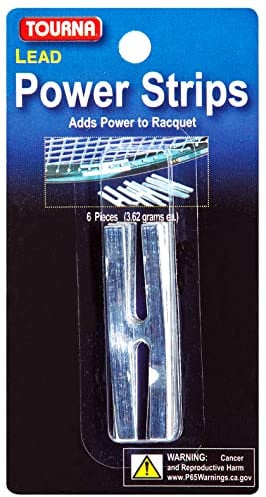 Tourna Lead Tennis Power Strips Racquet Balancer Tape 6 Stück (3.62g)
