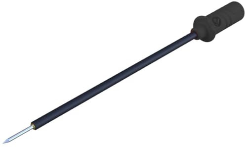 SKS Hirschmann MICRO-PRUEF MPS 2/064 FT SW Prüfspitze Steckanschluss 0.64 mm CAT I Schwarz 1 St.