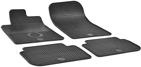 WALSER DirtGuard Gummi Fussmatten Auto für Peugeot 407/407 SW 2004-2011, Peugeot 407 Coupe 2005-2011, 100% passgenaue Auto Fußmatten, robuste Universal Fußmatte Auto, Gummimatten Auto