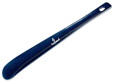 Die Schuhanzieher Calzascarpe in plastica 35 cm con perforazione per appendere z1555 (tinsel-blu scuro)