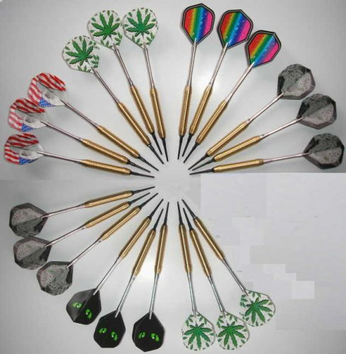 GamePoint 21 Dartpfeile für Softdart ca. 17g mit Aluschaft und Messingbarrel und 200 Spitzen mit Standard Gewinde 2BA