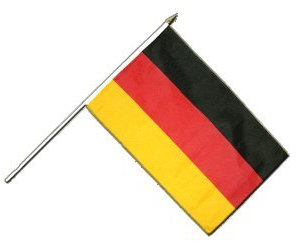 Flaggenfritze Stockflagge Deutschland - 10er Set - 30 x 45 cm