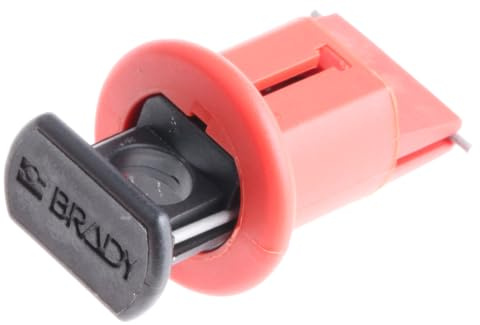 Brady 90850 Miniatur-Leitungsschutzschalter-Verriegelungssysteme, 21,08 mm x 41,7 mm x 20,96 mm x 13,72 mm, POW, Rot