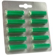 Duftstäbchen Lufterfrischer Duftblöcke Duft für alle Staubsauger mit Beutel, auch kompatibel mit Vorwerk (3 x 10 Duftstäbchen grün)