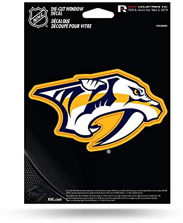 Rico Industries NHL gestanzter Vinyl-Aufkleber, Nashville Predators, 12,7 x 17,8 cm