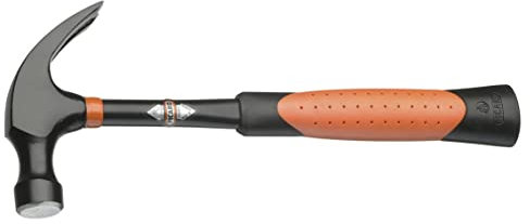 Picard 0089100-16 16 oz/25 mm Black Giant American Pattern Claw Hammer - Black/Orange
