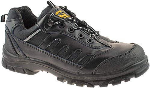 Grafters M462A Unisex Composite Toe Trainers Black