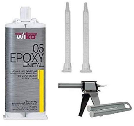 Wiko 2-K Epoxy Metallkleber 5, 50 ml Doppelkartusche EPOM.K50 SET