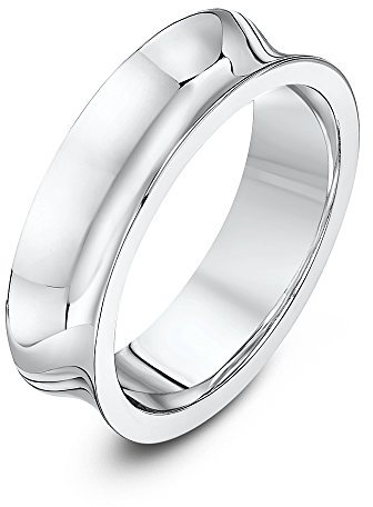 Theia Ehering Palladium 950 - massiv, Konkav, 6mm, hochglanzpolierter - Größe 57 (18.1)