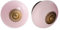 Nicola Spring Ceramic Cupboard Drawer Handle Knobs - Pink - Pack of 12