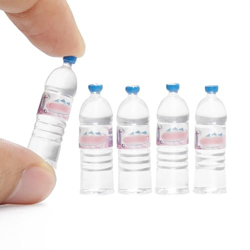Odoria 1/6 Scale Dolls House Miniature Water Bottles 5Pcs Dollhouse Accessories