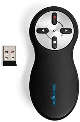 Kensington 33374Eu Telecomando di Presentazione Wireless Usb con Puntatore Laser Rosso, Compatibile con Windows & Macos, Raggio 20M