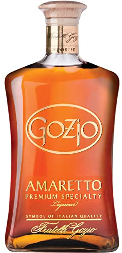 Gozio Amaretto Liqueur 70cl | Premium Almond Liqueur Made with Natural Ingredients & Exceptional Italian Craftsmanship | Authentic Depth of Flavour with Sweet Almond & Vanilla Tasting Notes (24% ABV)