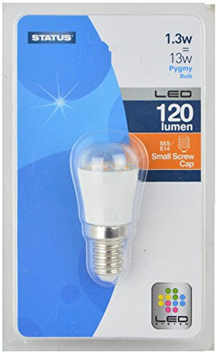 Status 2w = 21w = 200 lumens Pygmy/Fridge - E14 - Pearl - 1 pk - in a Trapped Box - in White CDU