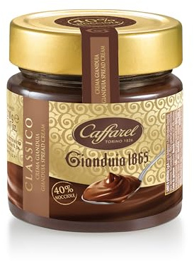 Caffarel Premium Gianduja 40 Prozent Nuss-Nougat-Crème, 1er Pack (1 x 210 g)