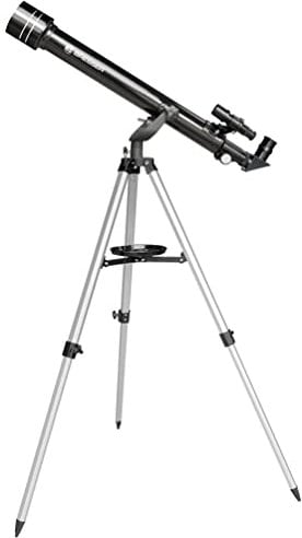 Bresser Teleskop Arcturus 60/700 Einsteigerteleskop mit Stativ und reichlich Zubehör mit praktischem Koffer für den Transport