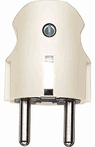 Merten 122427 SCHUKO-Stecker, weiß, 250 V