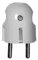 Merten 122427 SCHUKO-Stecker, weiß, 250 V