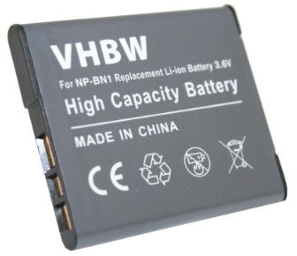 Batterie Li-Ion haute performance pour SONY Cybershot, NP-BN1 NP-BN 1