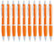 presents & more Kugelschreiber, Orange, 10 Stück (1 Stück)