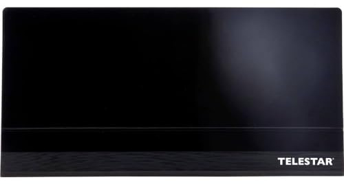 TELESTAR Antenna 9 LTE – Aktive DVB-T2 Antenne (DVB-T2/DVB-T, UKW, DAB+, Full HD, Verstärkung: 45 dB, LTE Filter) – Schwarz