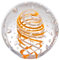 CRISTALICA Briefbeschwerer Paperweight Dekokugel Universum D 6 cm Transparent mit Dekor Blasen Handgeformt