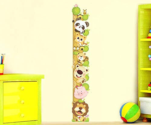 ufengke® Cute Cartoon-Katze Löwe Panda Messlatten Wandsticker (0Cm-180Cm), Kinderzimmer Babyzimmer Entfernbare Wandtattoos Wandbilder