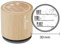 Woodies montiert Gummi Stempel 1.35-inch Datum Zeit Ort, Acryl, Mehrfarbig, 3-teilig