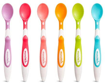 Munchkin Cucchiaio da neonato Soft-Tip, 6 pezzi, B01J622Q4U, multicolore