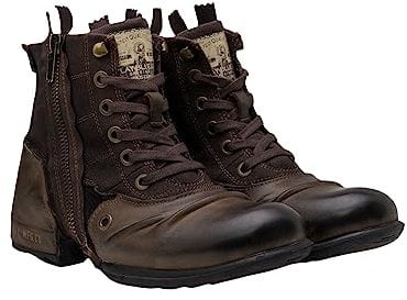 REPLAY GMU01 .000.C0003L, Stivali da Motociclista Uomo, Marrone (Dk Brn 018), 44