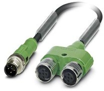 PHOENIX CONTACT SACB-4/8-L-10.0PUR SCO Sensor/Aktor-Box-Grundgehäuse, Stundard Anwendung, M12-Speedcon-Buchse Metall Anschlussart, 4 Steckplätze, 5 Polzahl, A - Stundard Kodierung