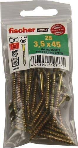 fischer Spanplattenschraube Power-Fast Innenstern TX10 3,5 x 45
