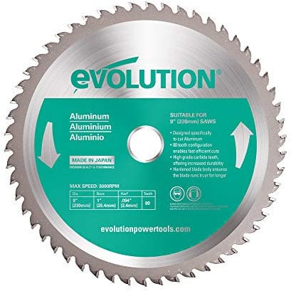 Evolution 230 AL - Lama circolare da sega TCT Evoblade per alluminio, 230 mm